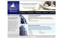 Tablet Screenshot of bondservices.com